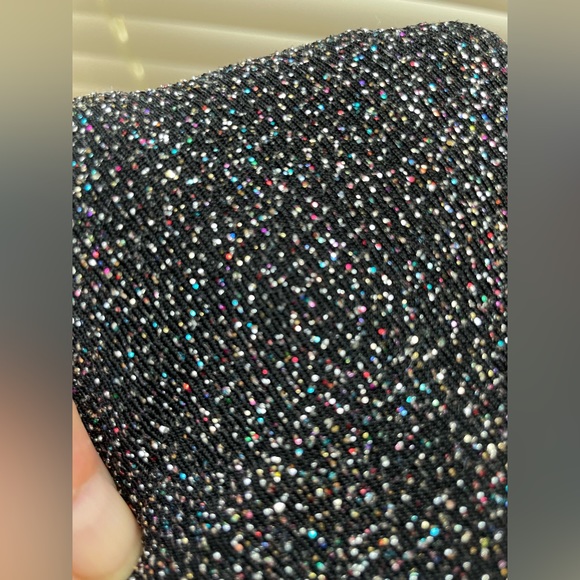 Formal dress, size small, black with multi colored sparkles - Picture 4 of 4